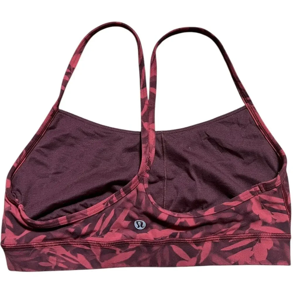 Lululemon Women's Bra Light Support Red Leaf *Dimensions in Picture*